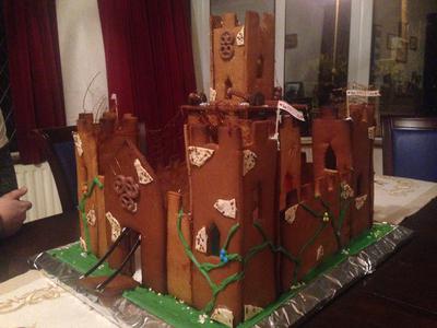 Gingerbread Castle Cookies