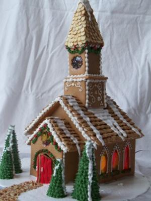 gingerbread cathedral template