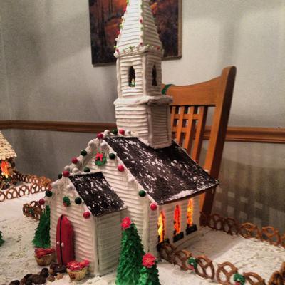 gingerbread cathedral template