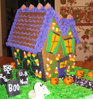 Halloween Gingerbread Houses