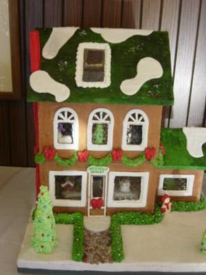 gelatin gingerbread house windows