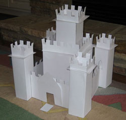 gingerbread castle template