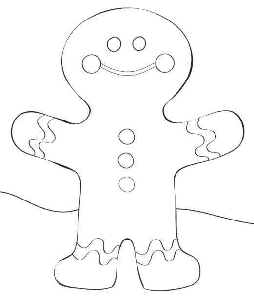 588 Unicorn Gingerbread Man Coloring Page Pdf for Adult