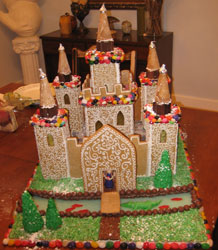Gingerbread Castle with Turrets