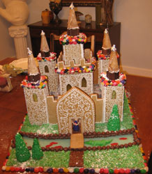 Gingerbread Castle with Turrets