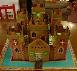 medieval gingerbread castle