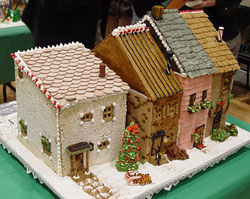 gingerbread rowhouses pattern