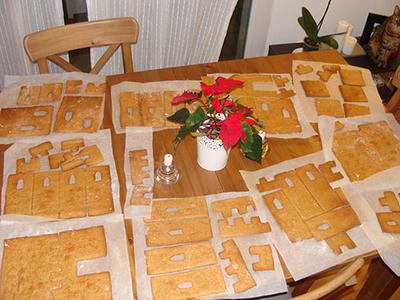 Gingerbread Castle Template Cookies