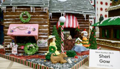 Gingerbread Log Cabin