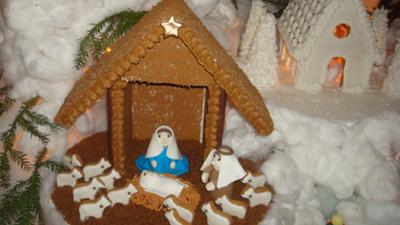 gingerbread nativity