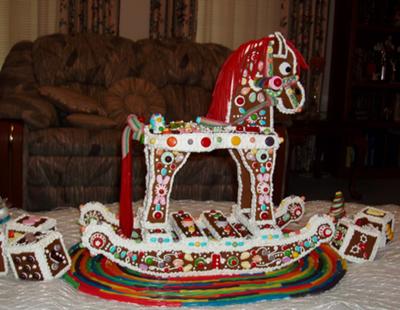 Side View of Rocking Horse