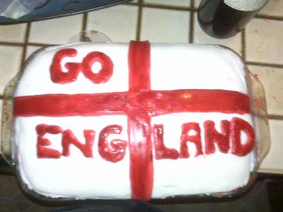 Go England! World Cup Cake with Fondant