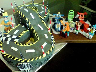 Craft Ideasyear  Boys on My Boys 8th Birthday Racing Track Cake 21328389 Jpg