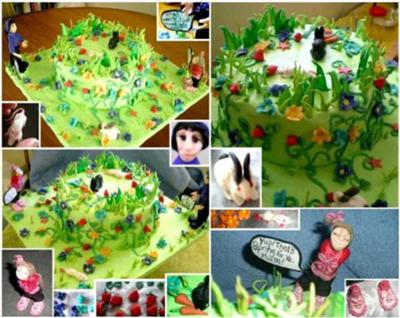 Over-Grown Garden Grass Cake