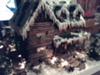 Christmas time log cabin