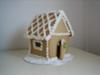 White Christmas gingerbread house