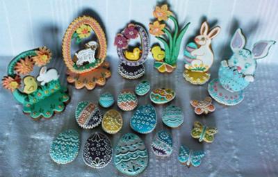 Easter gingerbread decorations