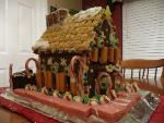 Front and side of the gingerbread house