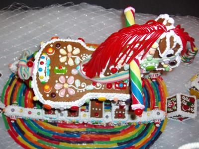 Top View of Gingerbread Horse