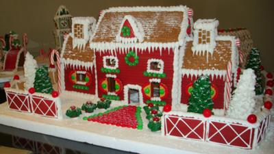 gingerbread brick house