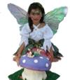 Fondant Mushroom and Fairy Cake