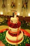 wedding cake with fondant